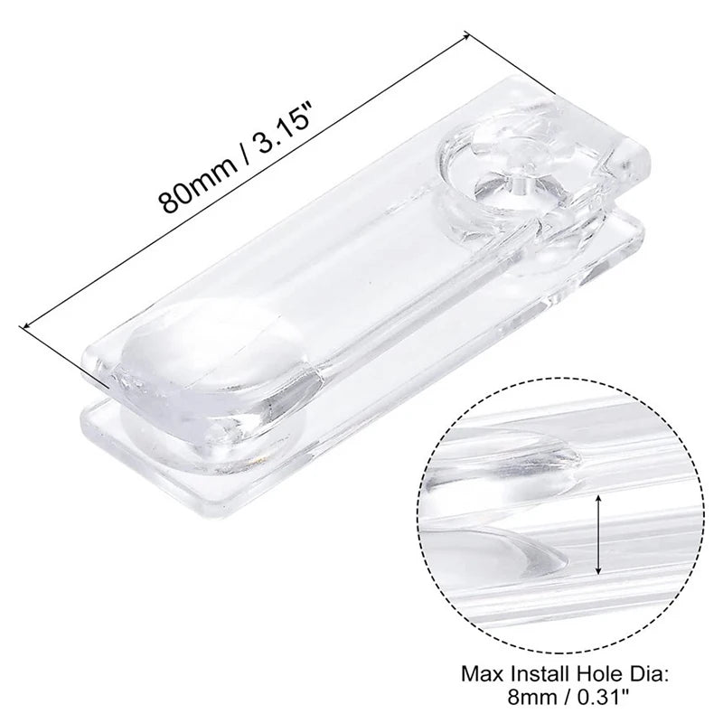 8cm Clear Roller Blind Pull Handle Bead Chain Weight Pendant