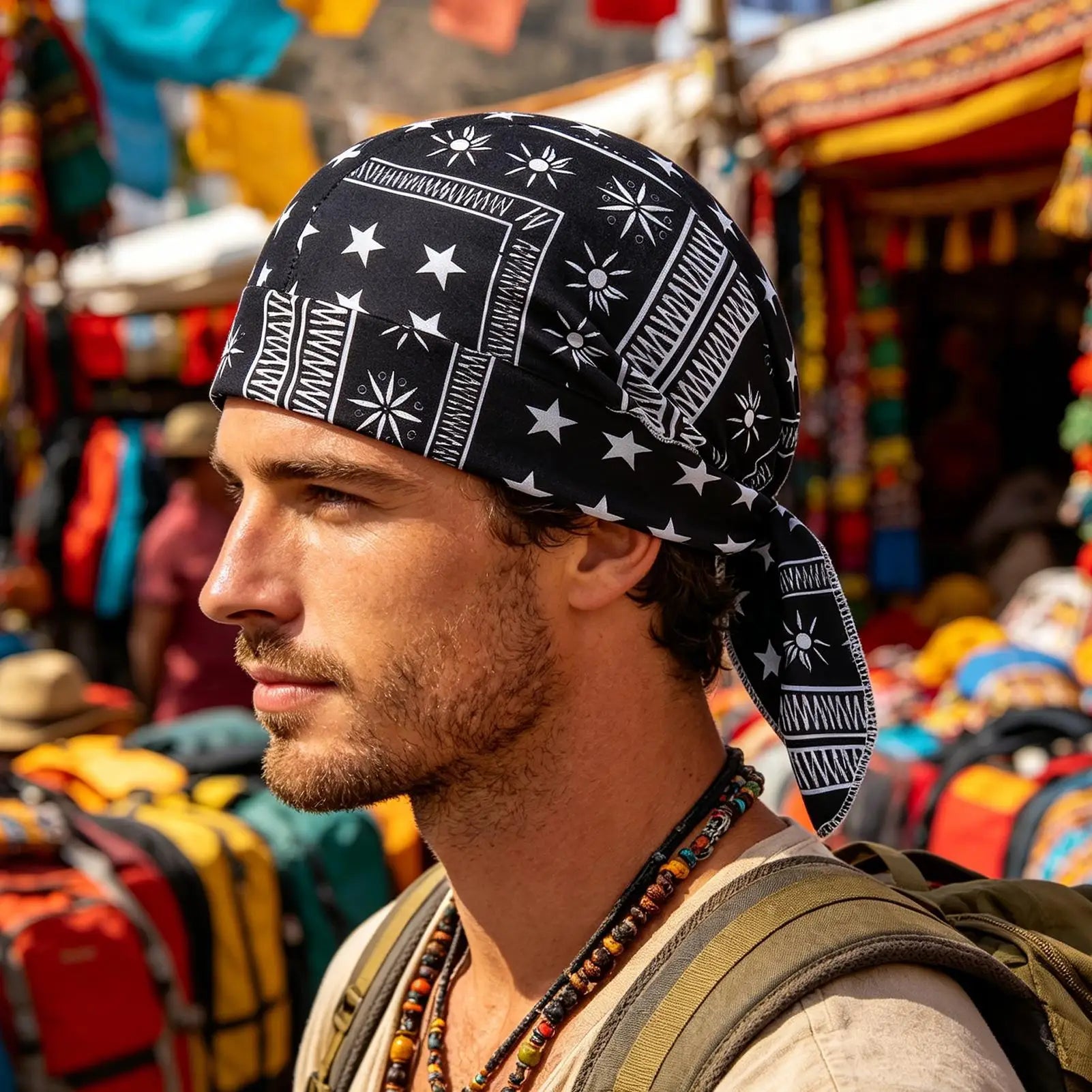 Do Rag Stretch Breathable Sweat Wicking Headscarf Skull Caps Beanie