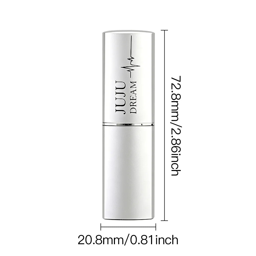 JUJU DREAM Elegant Pink Glitter Lipstick, Pearlescent Metallic Shine, Waterproof Long-Wear Lip Makeup for Women Zpaxo