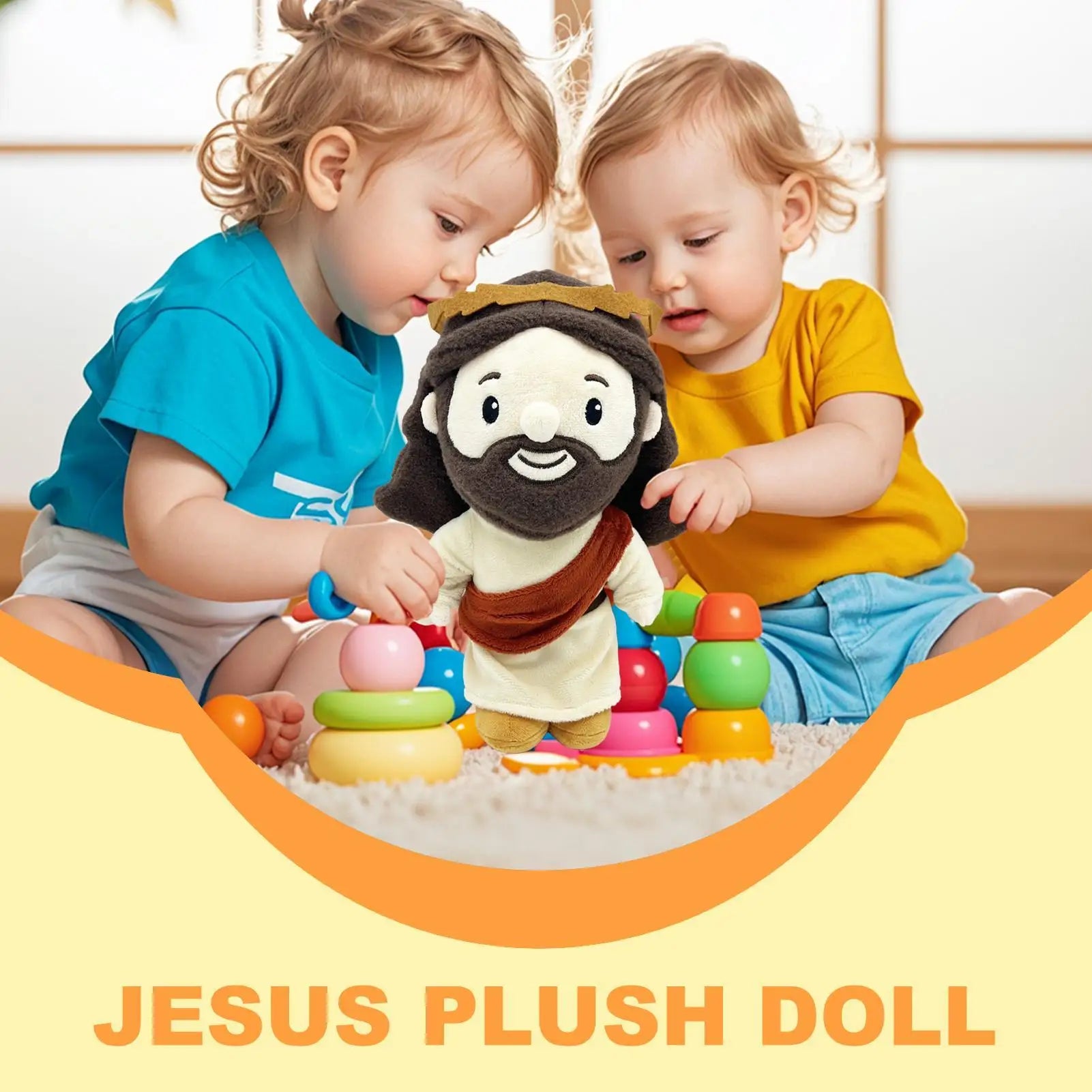 Sofa Cushion Home Decoration Jesus Cotton Doll Plush Pillow Sleep Hug