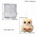 3D Owl Silicone Mold – Candle, Soap, Resin & Plaster DIY Craft