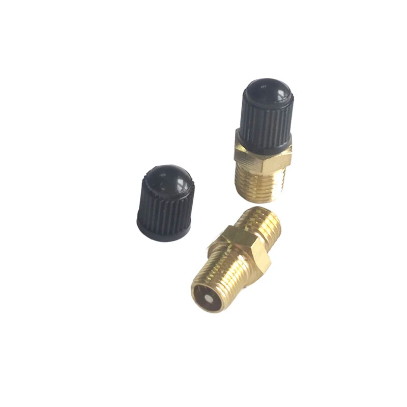 DIY Accessories Air Compressor Tank Fill Valve Hexagonal Brass M8 M10