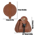 Dice Tray Foldable Game Desk Organizer Drawstring Design Leather