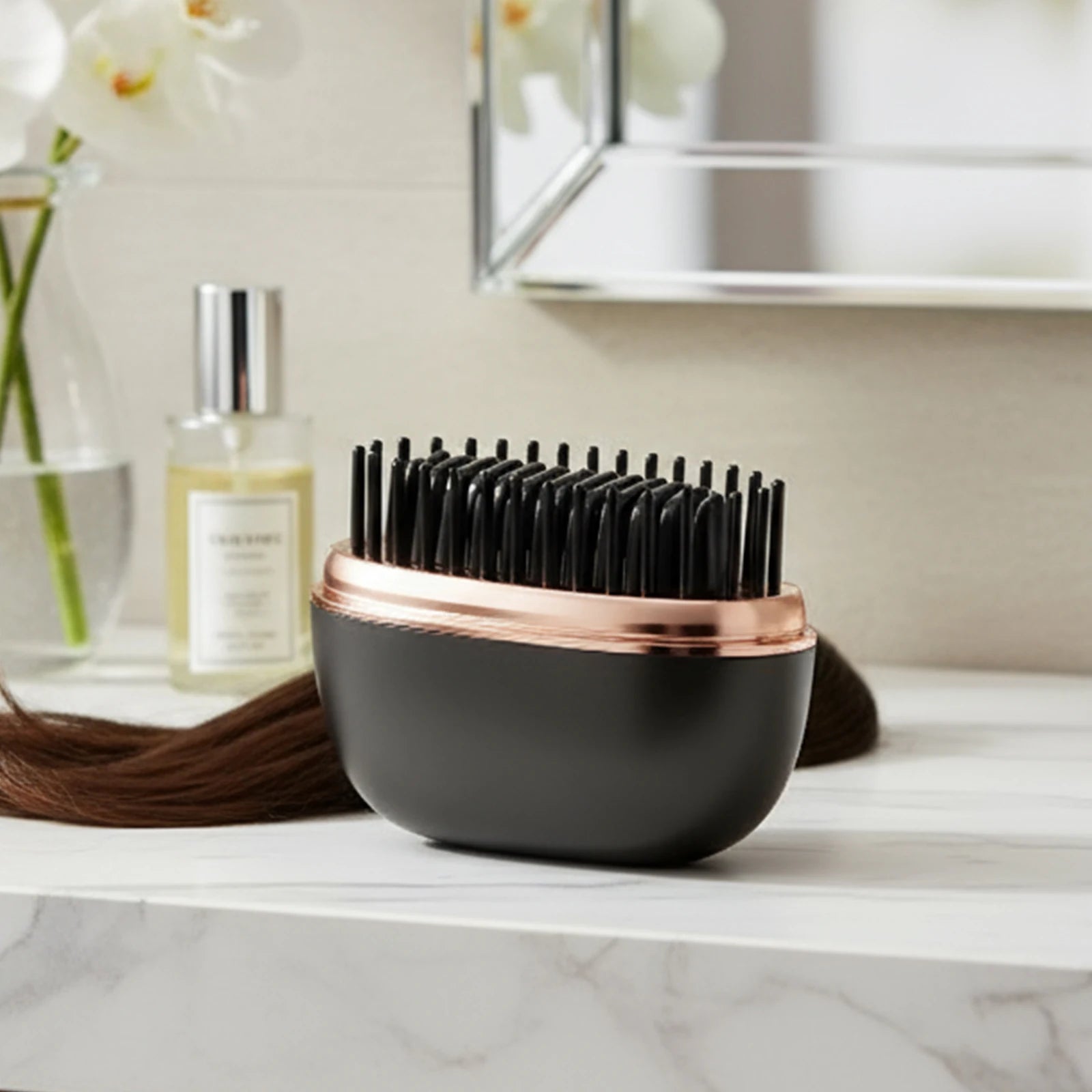 Mini Straightener Portable Hair Straightener Brush Rechargeable Fast Heating Hot Comb Hair Straightening Comb for Travel & Home Zpaxo