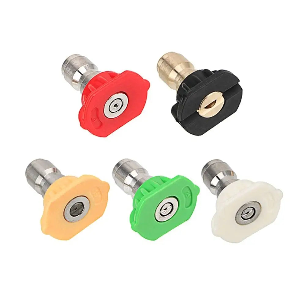 5/7 PCS 5/7-Piece Set Washer Nozzle Tip Set 1/4 Inch Quick Connector Quick Connect Pressure Washer Nozzle Tip Nozzle Holder Zpaxo