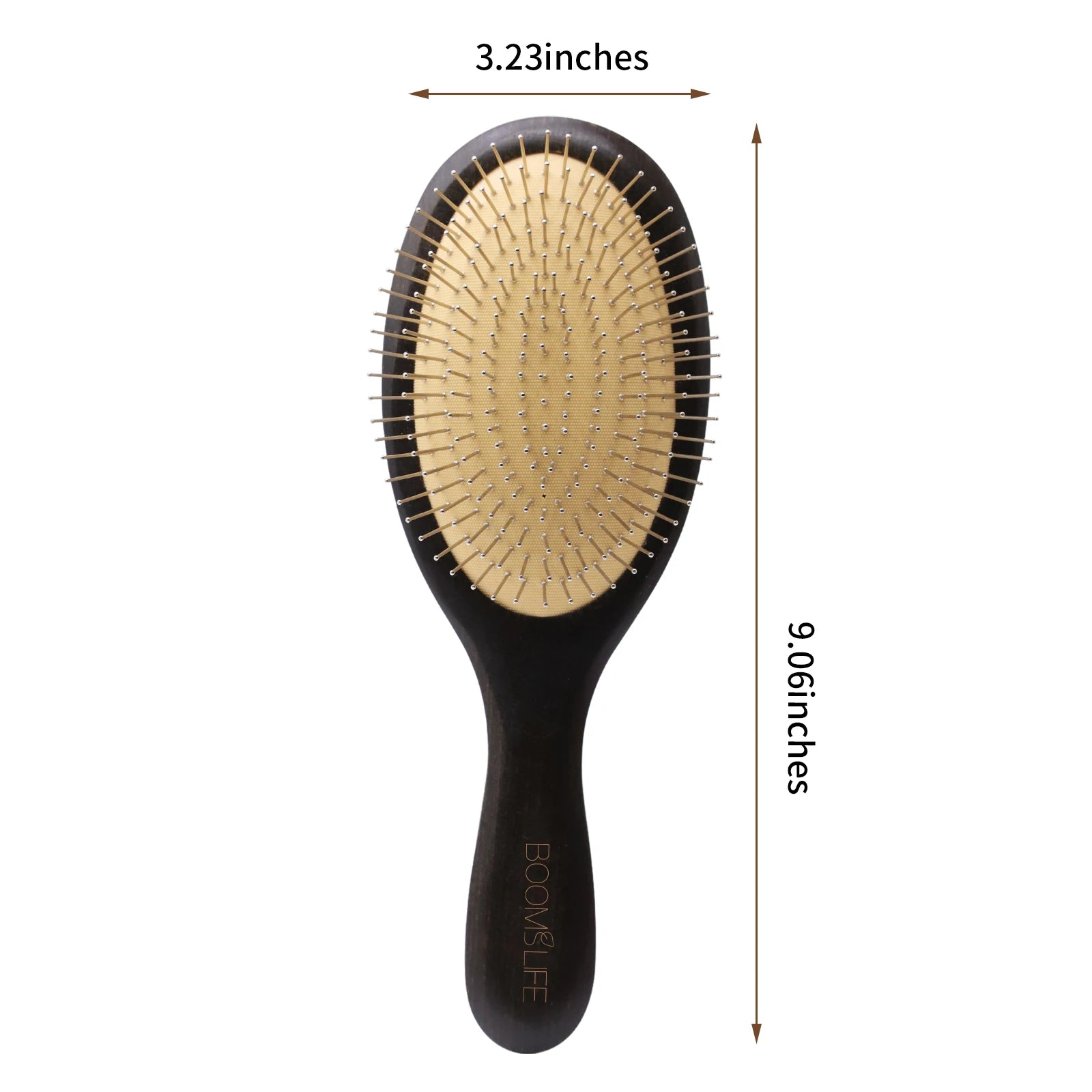 Steel Hair Brush Women Custom Name Wood Hair Brush Metal Stainless Pin Hairbrush Head Scalp Massage Comb Brosse Cheveux Femme Zpaxo steel brush logo China Mainland