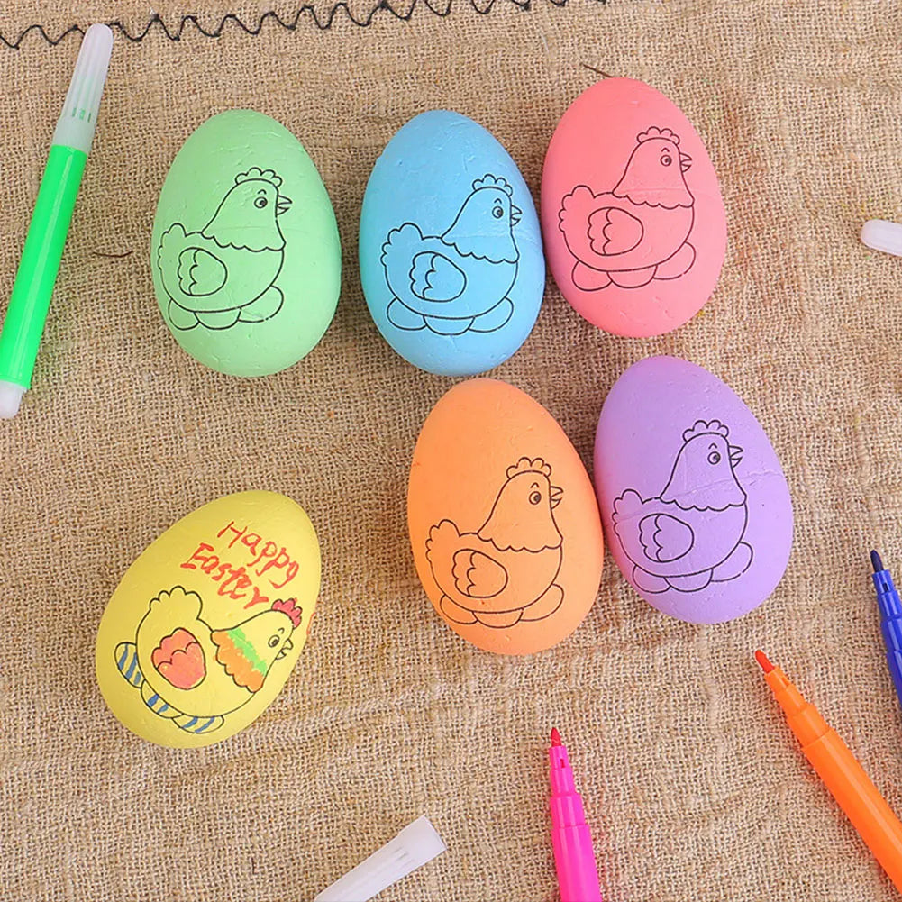 Easter Eggs Painting DIY Design Boys Girls Paintable Doodle Egg