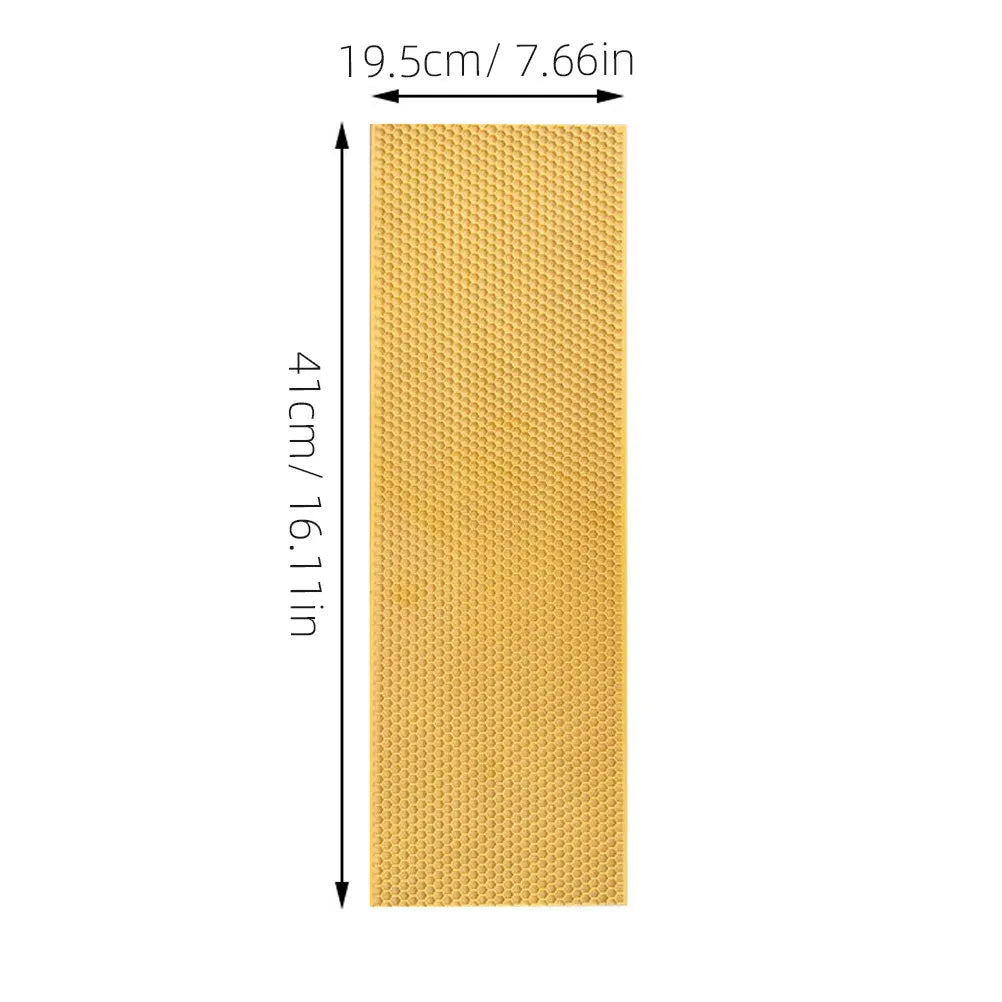 3Pcs Plastic Comb Foundation Deep House Beehive Building Sheet Honeycomb Base for Efficient Honey Production Orange Zpaxo