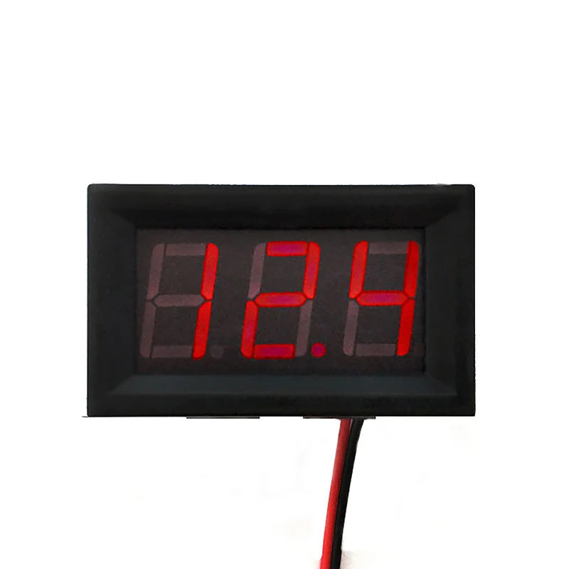 Digital Voltmeter 2-wire Mini DC 5V 120V Voltage Display Components