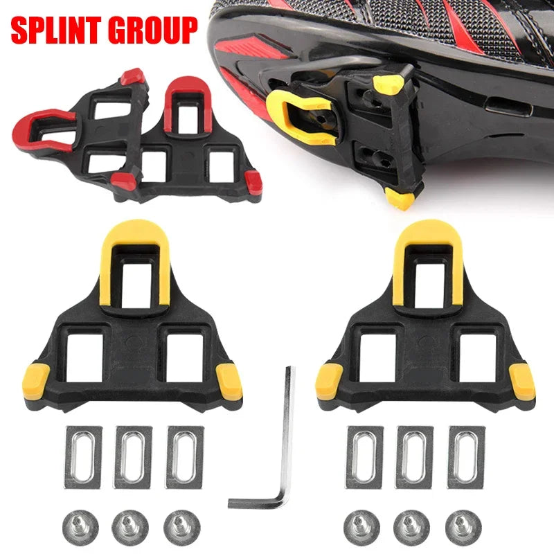 Cycling Pedals Cleat Bike Cleats Self-locking Lightweight Platform Pedals 3 Bearings Pedals Indoor Cycling Road Bike Accesseries Zpaxo