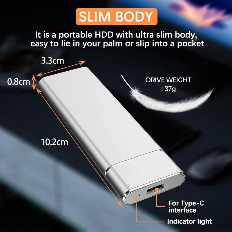 USB3 1 M 2 SSD Enclosure Mobile Case Supports NVME Protocol Type-c Zpaxo