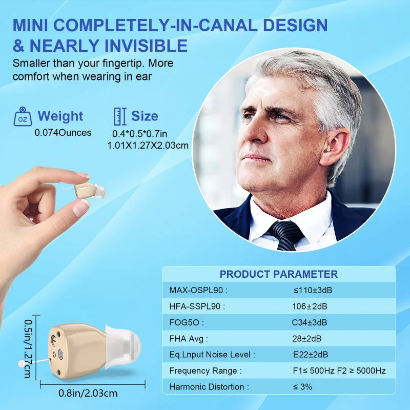 Rechargeable Hearing Aid Elderly Noise Reduction Function Digital