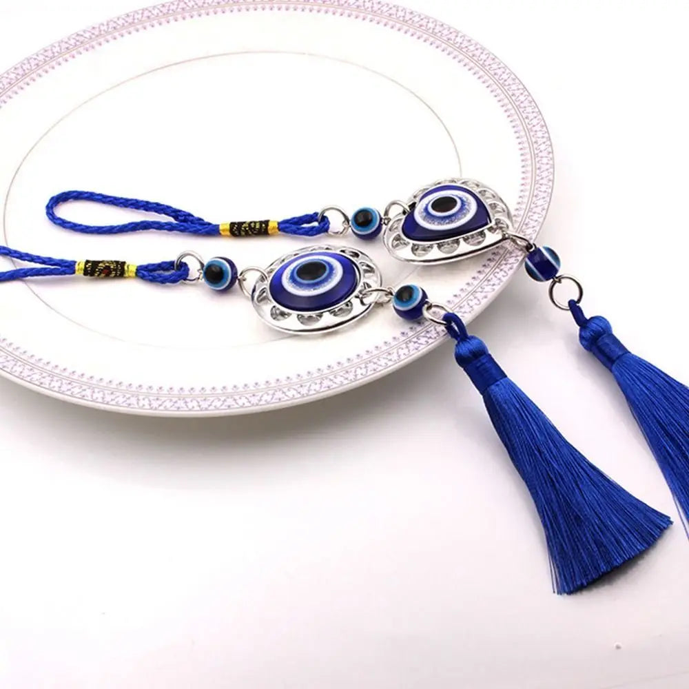 Pendant Colorful Bead Braided Rope Wall Hanging Demon Eye Car Hanger Zpaxo