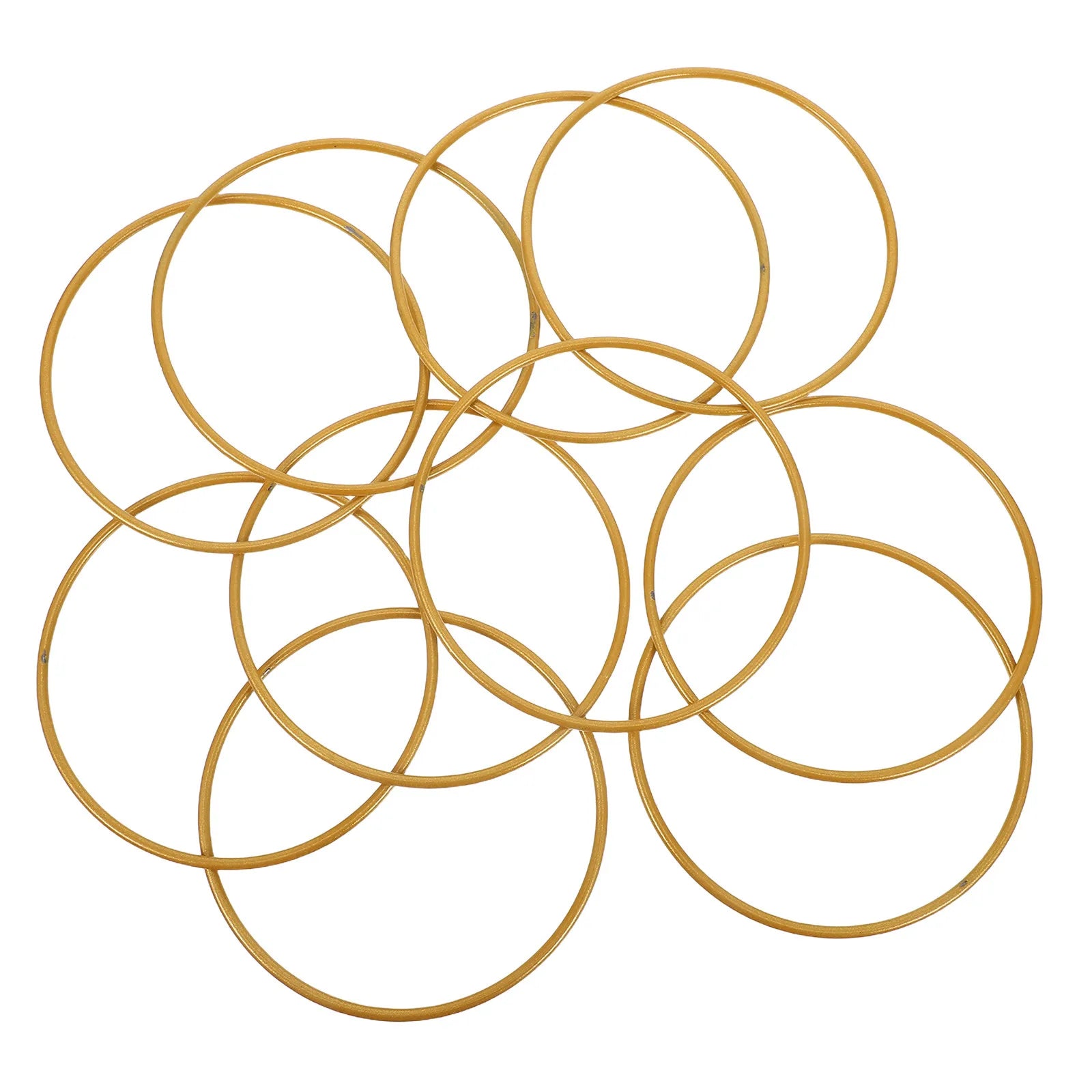 Gold Metal Macrame Hoops Sturdy Round Rings DIY Dreamcatcher Wreath