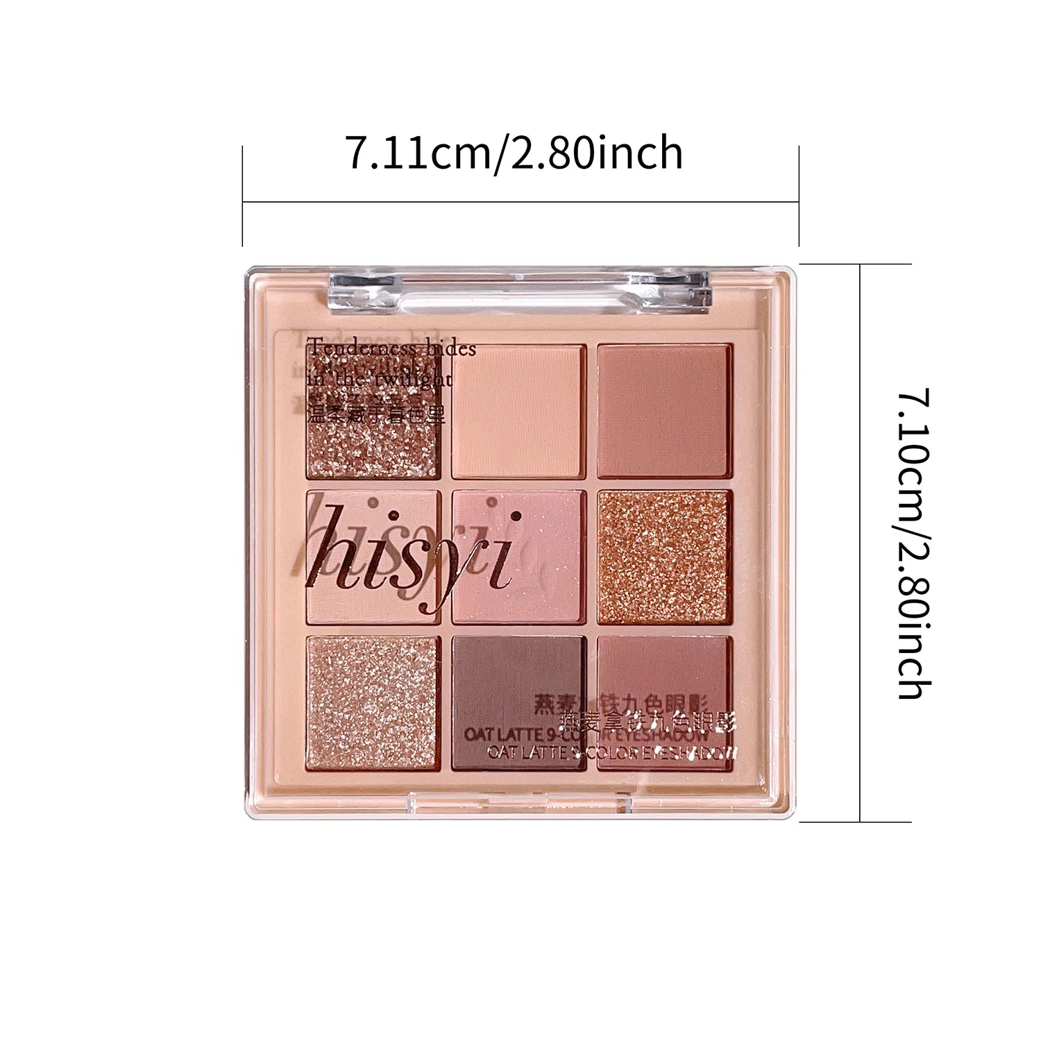 9-color eyeshadow palette - milk tea nude and gold tones, matte and shimmer finish, everyday glamour portable cosmetics Zpaxo
