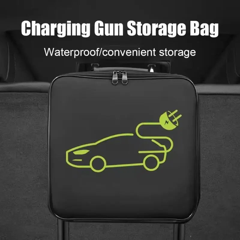 Waterproof EV Charging Cable Storage Bag | Car Organizer
