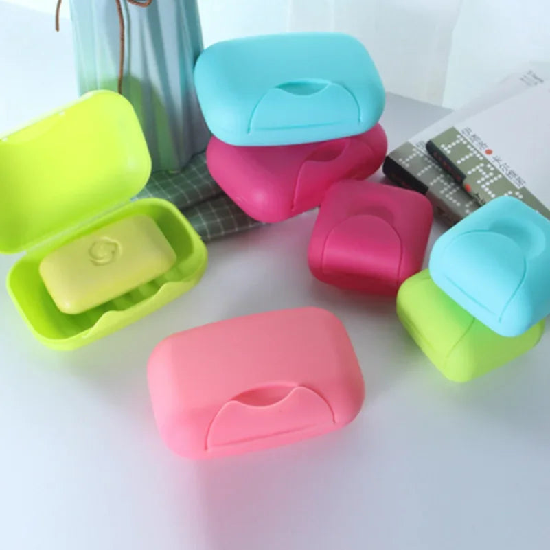 Portable Travel Soap Box with Lid – Plastic Soap Dish Holder Travel Soap Dish Zpaxo