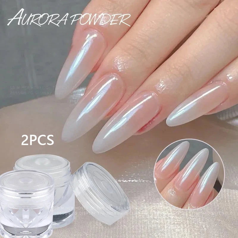Mirror Plating Crystal Powder Nail Art Gloss Ice Transparent Smooth