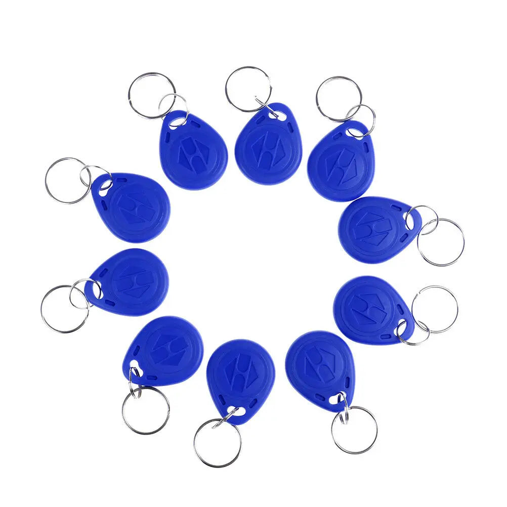 Blue TK4100 Keychains 125KHZ RFID Proximity Id Card Token Tags Key Zpaxo