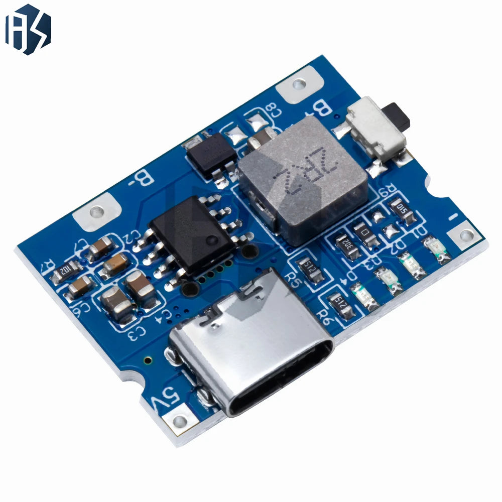 ‌"5V 2.4A USB Type-C Boost/Step-Up Power Module with LiPo Battery Charging Protection - DIY Charger Board for Lithium Polymer Zpaxo