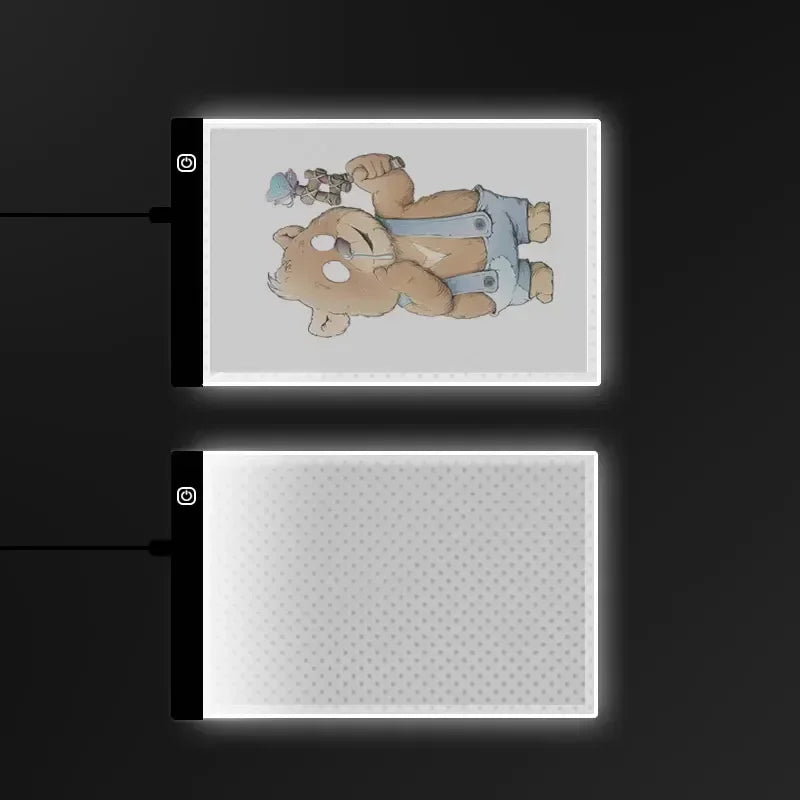 LED Photocopying Table Drawing Board Children's Light-transmitting Copying Table Brightness Adjustable Copy Board Painting Toys Zpaxo