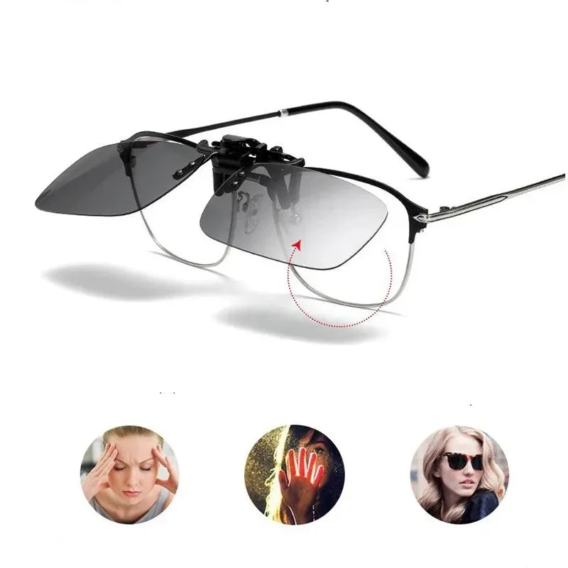 Polarized Clip-On Sunglasses UV400 – Driving & Outdoor Shades