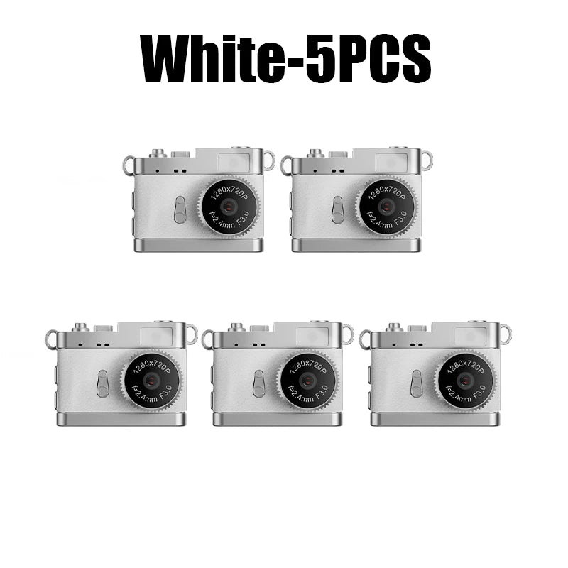 Lightweight Mini Campus Camera Students Stylish Portable Vlog Fashion Zpaxo White 5PCS