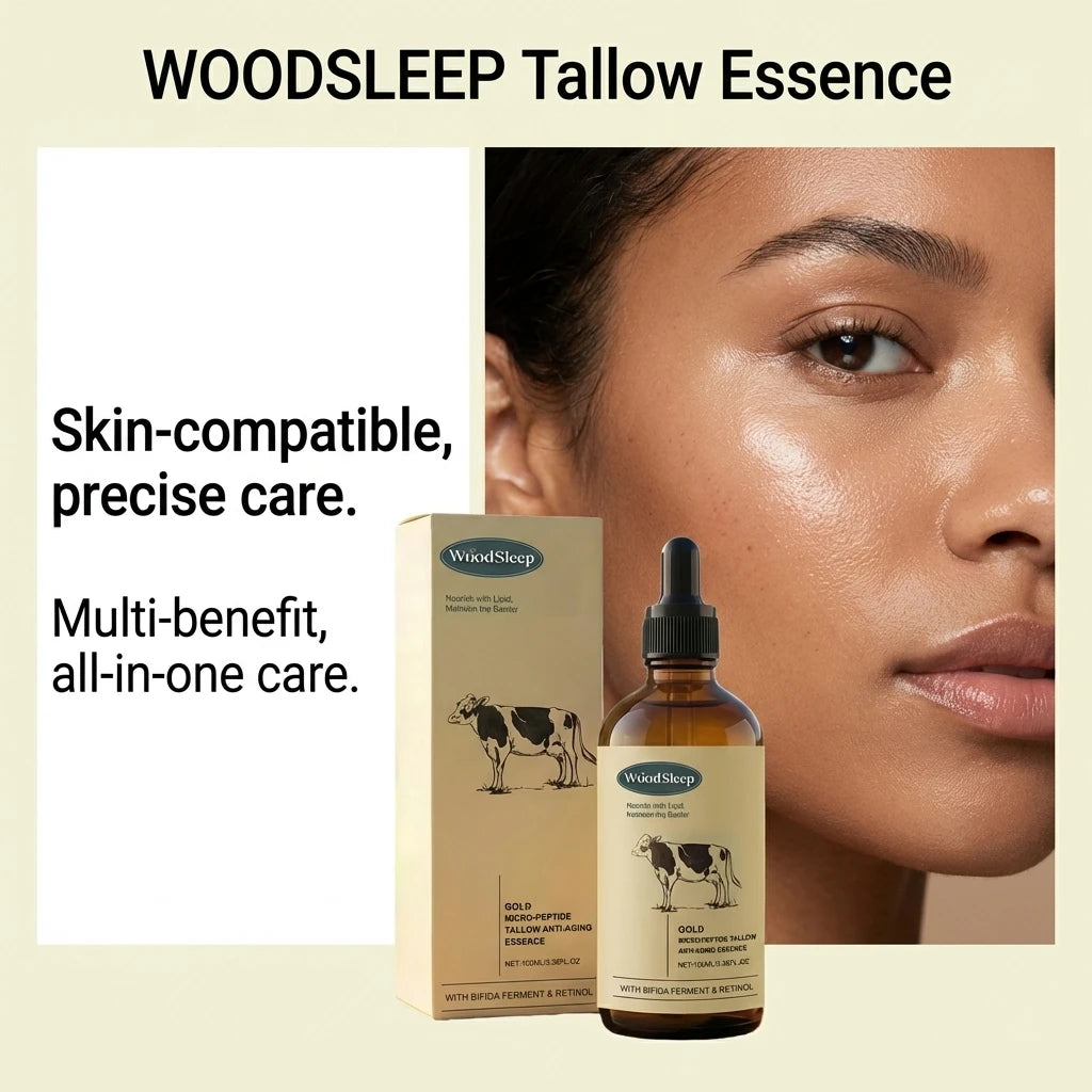 Beef Tallow Firming Serum Retinol Fade Fine Lines Smoothing Brightening Glowing Tighten Anti-aging Moisturizing Facial Serum Zpaxo