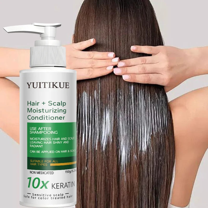 YUITIKUE Keratin Conditioner for Dry Hair – Biotin & Hyaluronic Hair Conditioner Zpaxo
