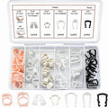 Plastic Fuel Line Retainer Clip Kit Plastic Clip Reusable Design Fuel Line Retainer Clip Assortment Nylon Material Zpaxo 77pcs