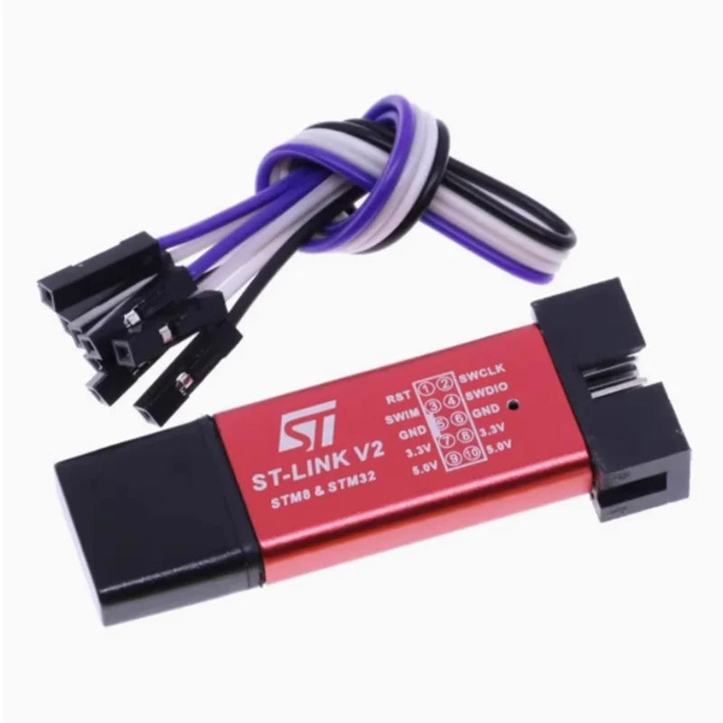 ST-LINK V2 Downloader STM8 STM32 Emulator Programmer Burning Line Zpaxo Default Title