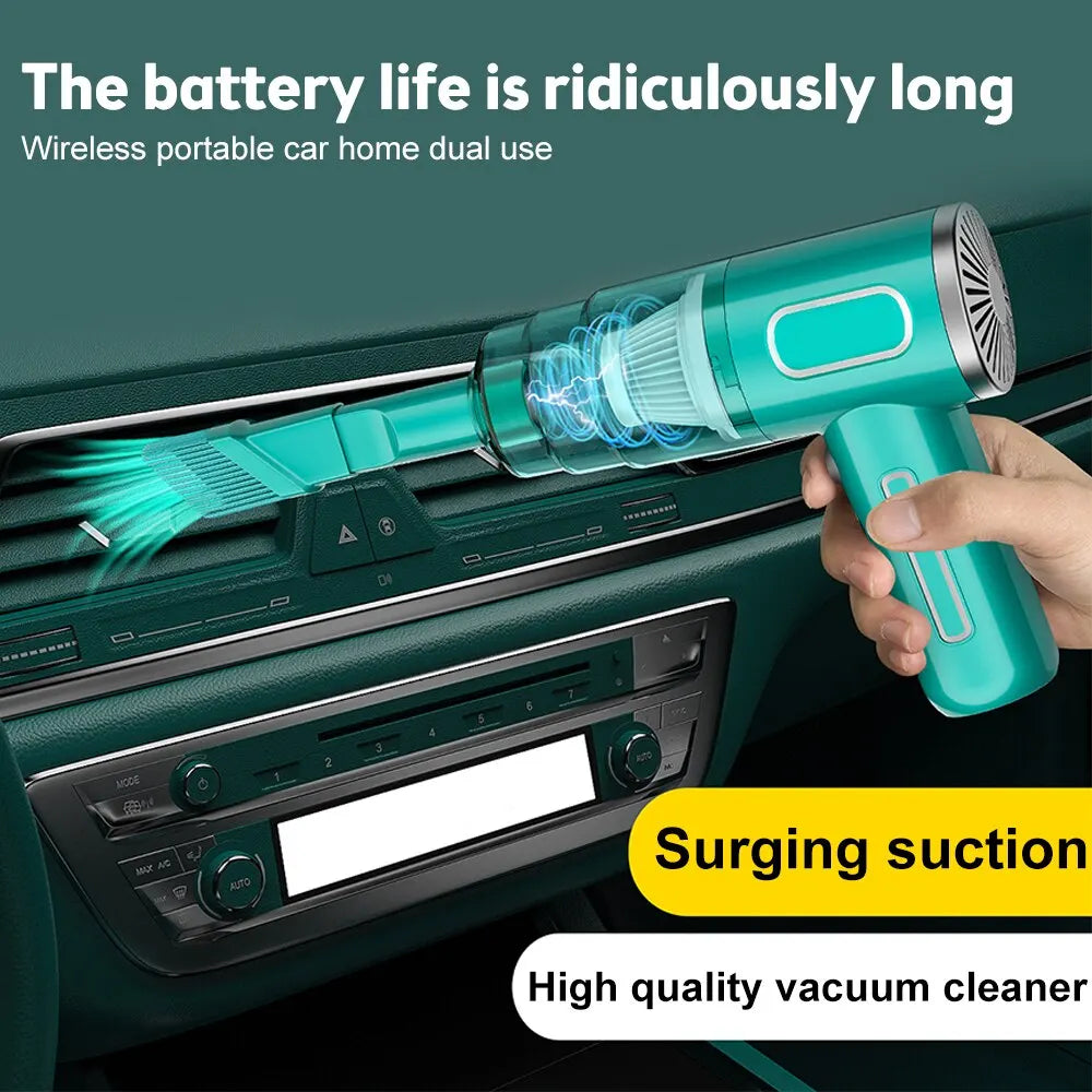 Car Cordless Vacuum Cleaner Portable Large Suction Household Cleaning Equipment Handheld Dust Collector Small Mini Dust Blower Zpaxo