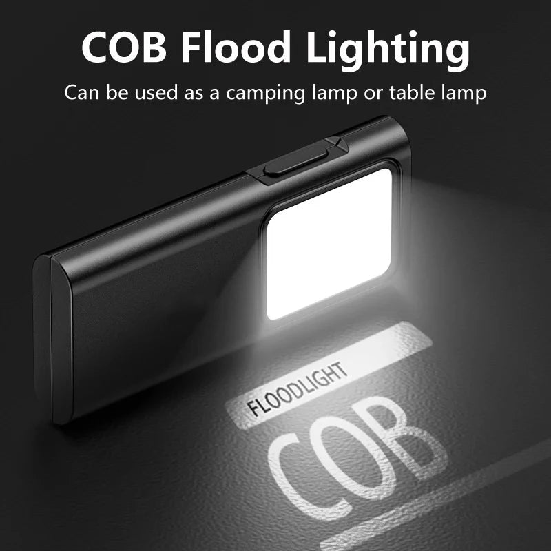 Mini EDC LED Keychain Flashlight – USB-C Rechargeable, 350+ Lumen