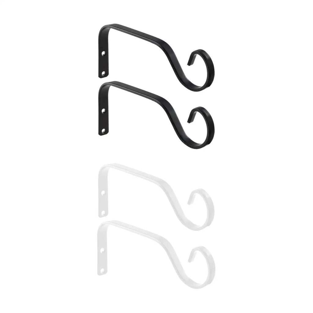 2-Pack Iron Wall Plant Hanger Brackets – Hanging Basket Hooks Plant Hanger Brackets Zpaxo