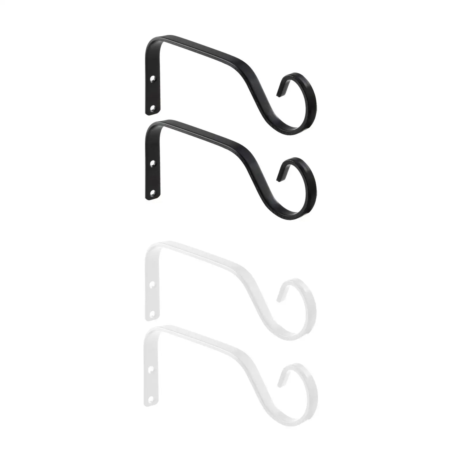 2-Pack Iron Wall Plant Hanger Brackets – Hanging Basket Hooks Plant Hanger Brackets Zpaxo