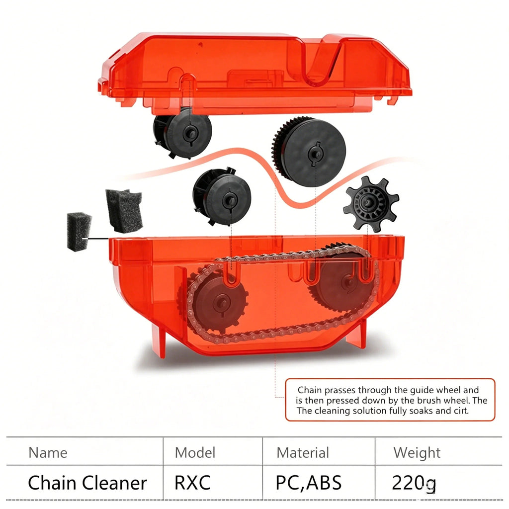 Portable Bicycle Chain Washer Maintenance Cleaner All-Round Chain Scrubber Equipped With A Quick Release Grip Bicycle Accessorie Zpaxo