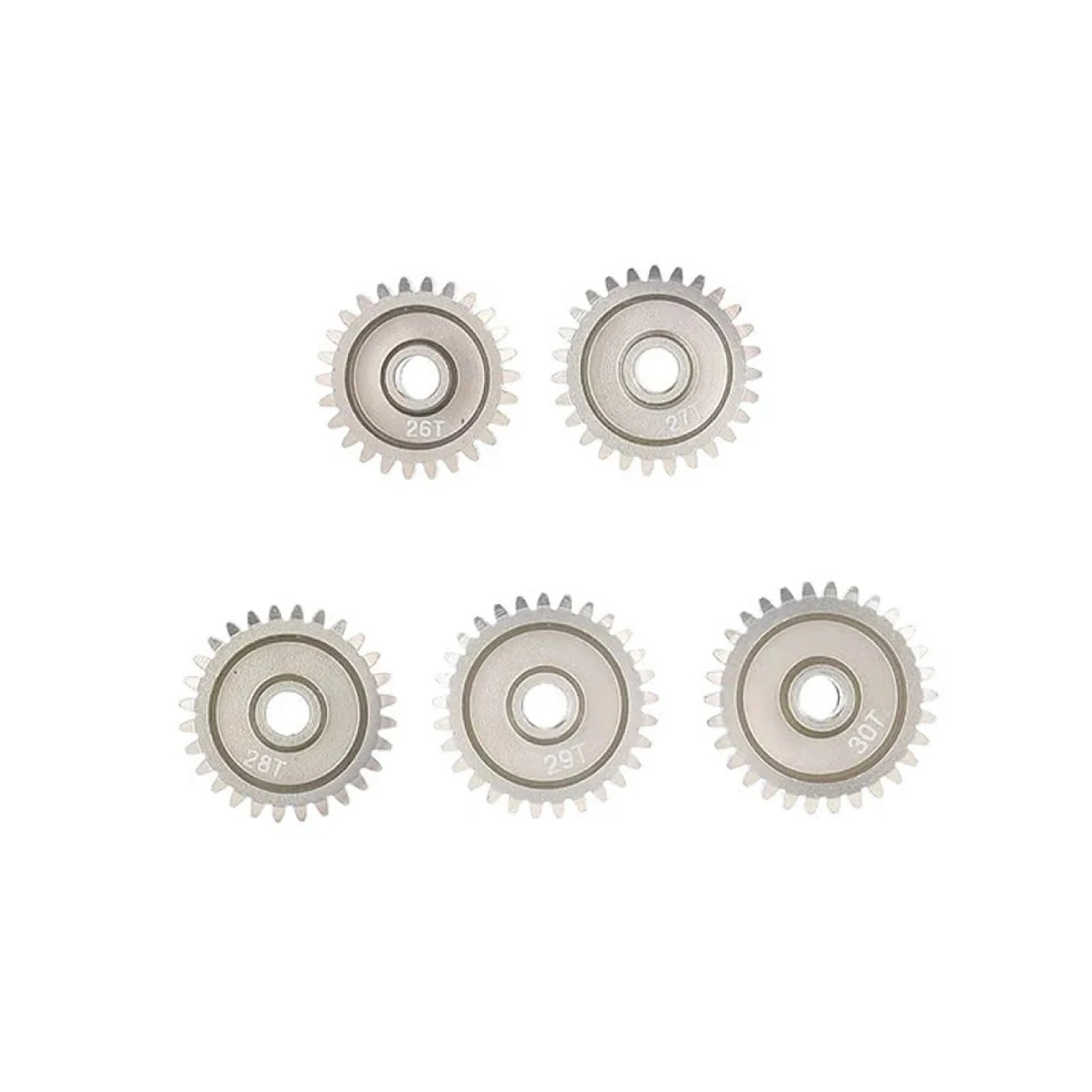 5Pc 48DP 3.175mm 21T-25T / 26T-30T Aluminum Alloy 7075 Pinion Motor Gear Set For 1/10 RC Car Brushed Brushless Motor Accessories