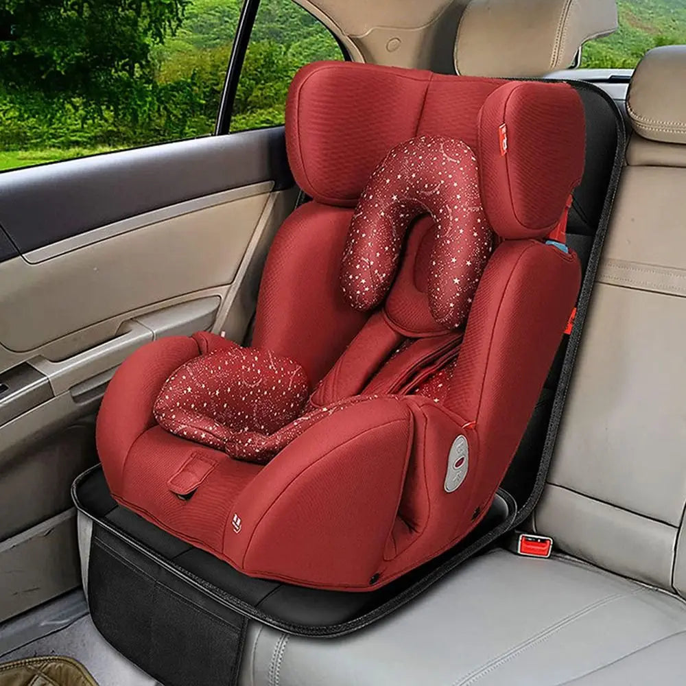 Waterproof Car Seat Protector Thick Pad Back Mesh Storage Pockets Zpaxo