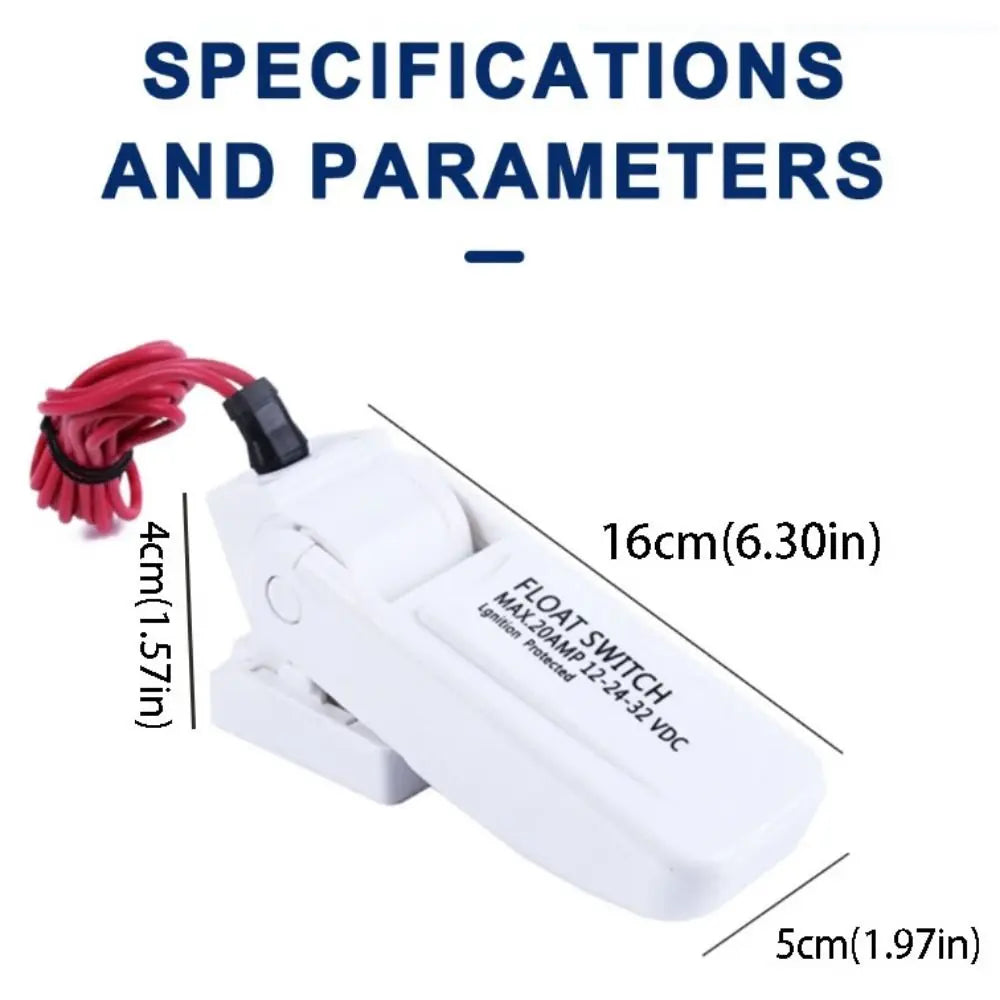 DC 12V Water Pump Switch Submersible Automatic Float Switch Water Level Controller Electric Automatic Electric Pump Bilge Pump Zpaxo