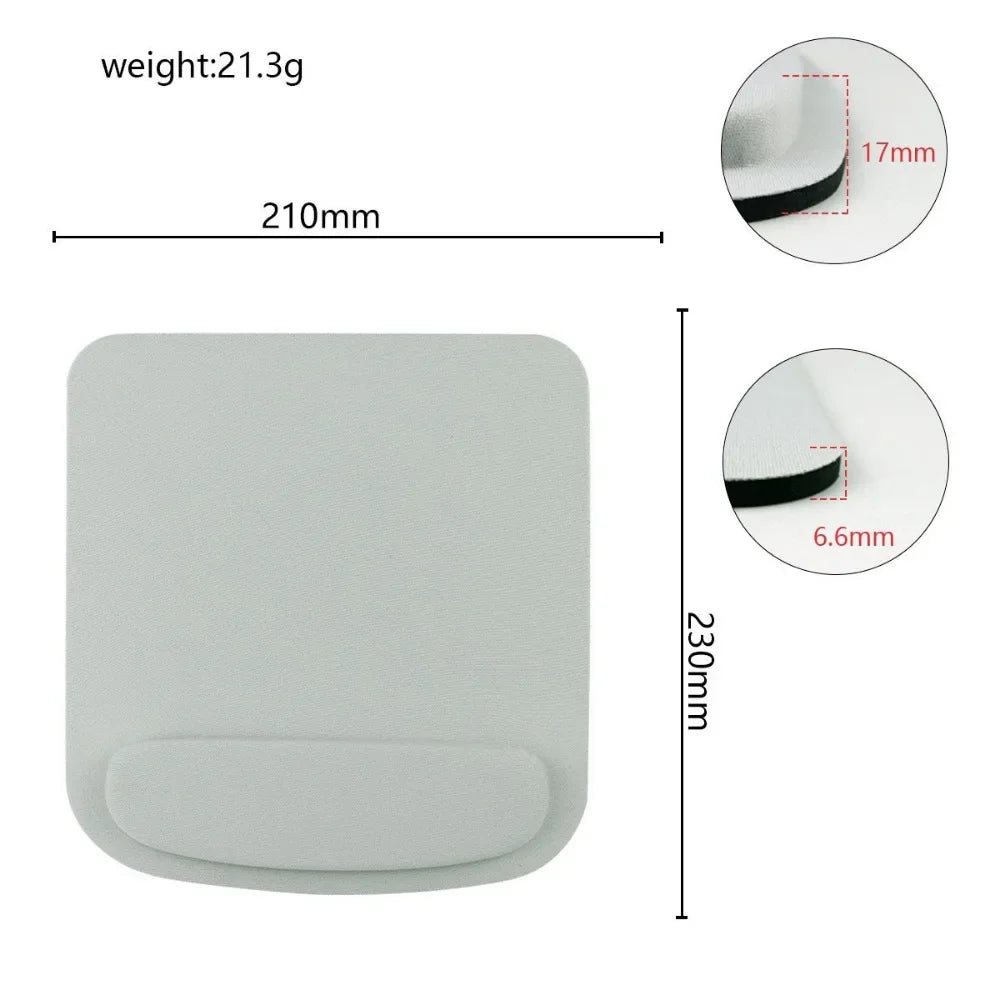 Round EVA Wrist Mouse Pad Computer Support Slow Rebound Memory Foam Zpaxo