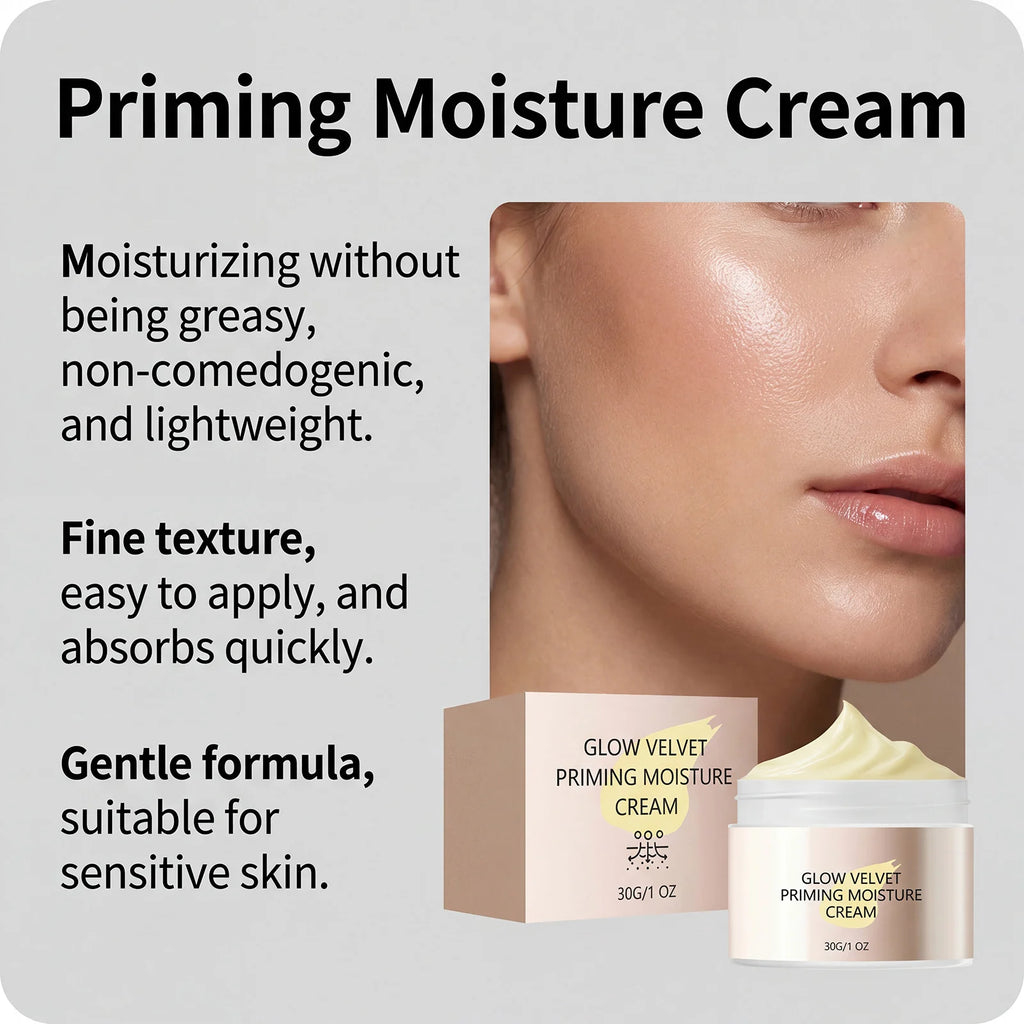 2 in 1 Primer Moisturizer Makeup Primer Deep Hydrating Non Greasy Long Lasting Flawless Base Smoothing Fine Lines 30g Zpaxo