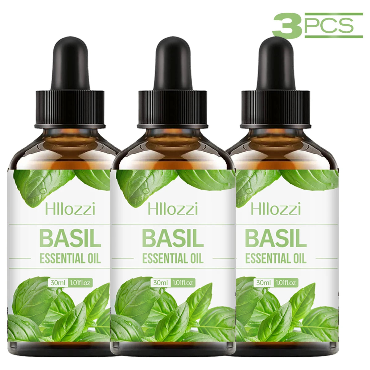 Plant Essential Oil 3 Fruit Aromatherapy Soap Making DIY Multi Zpaxo BASIL 3PCS 30ml