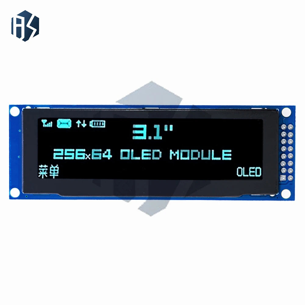Real OLED Display 3 12 256 64 25664 Dots Graphic LCD Module Screen Zpaxo