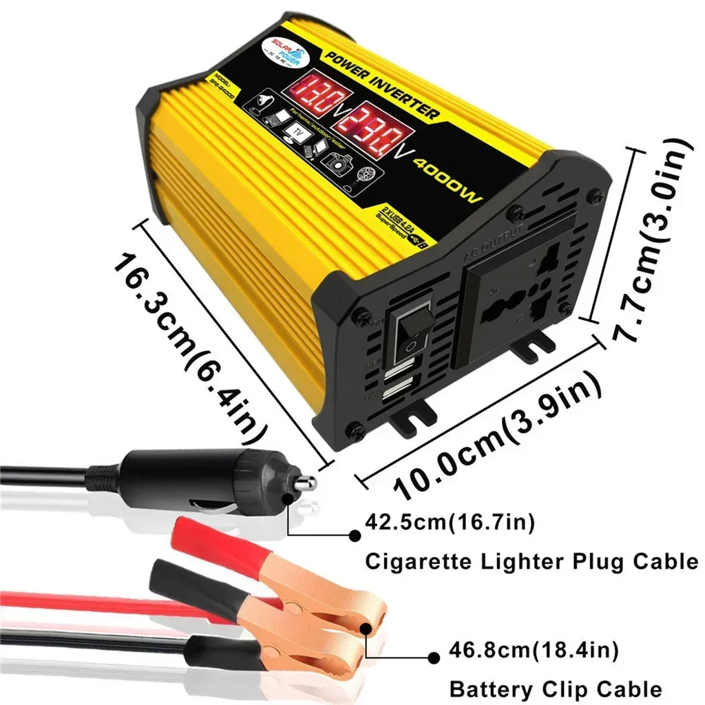 6000W 4000W Heavy-duty Power Inverter Professional 12V DC 110V 220V Zpaxo