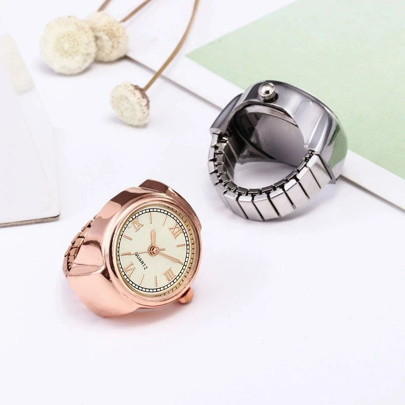 RetroGem New Fashion Personality Ring Watches Adjustable Women's Party Banquet Jewelry Finger Accessories Rings Gifts for Women Zpaxo
