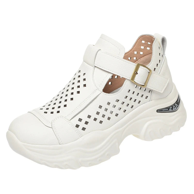 Summer Casual Shoes Women Thick Soles Women's Lightweight Soft Travel Zpaxo