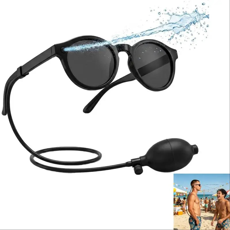 Hidden Water Spray Prank Sunglasses Adjustable Reusable Funny Gag Zpaxo Default Title