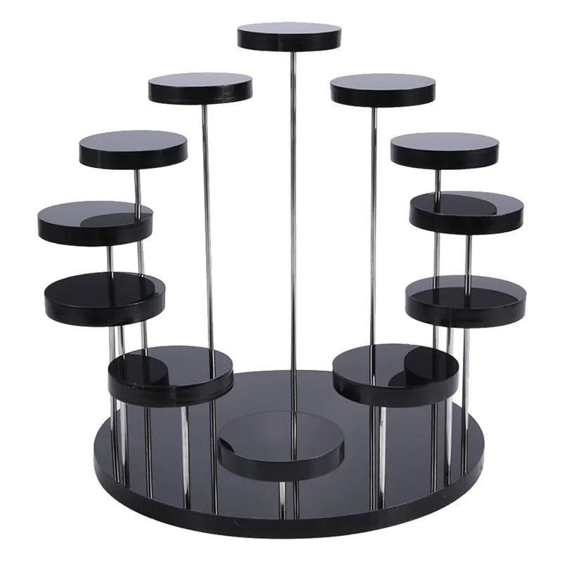 3 12 Tray Cupcake Stand Acrylic Display Jewelry Cake Dessert Rack
