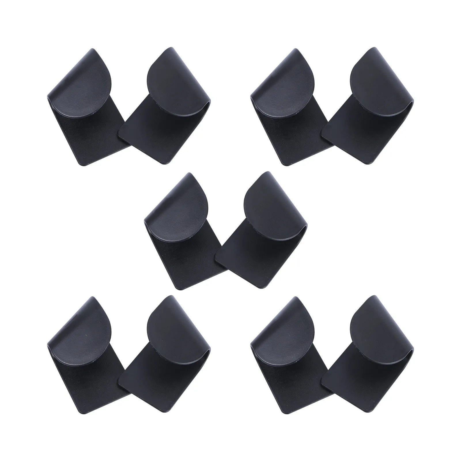 5Pair Wall Mounted Pot Lid Storage Rack ABS Frosted Kitchen Holder