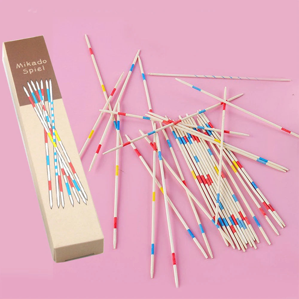Pick Up Sticks Table Game Wooden Pick up Classic Game Mikado Spiel for Adults Kids Fun Party Family Game Zpaxo J250119